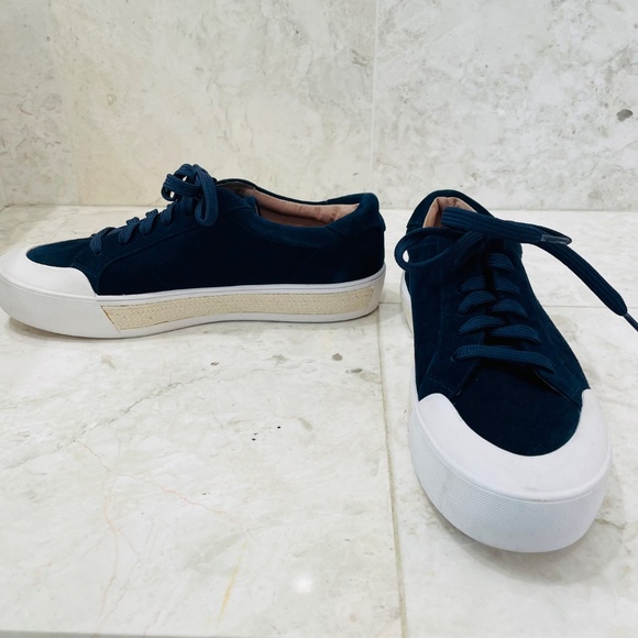 CASLON {10} Sneakers Platform Blue Suede Espadrille Styling NWT - Picture 5 of 8